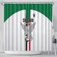 Afro Sudan Football Shower Curtain Come On Falcons of Jediane - African Pride