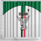 Afro Sudan Football Shower Curtain Come On Falcons of Jediane - African Pride