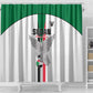 Afro Sudan Football Shower Curtain Come On Falcons of Jediane - African Pride