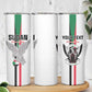 Afro Sudan Football Custom Skinny Tumbler Come On Falcons of Jediane - African Pride