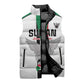 Custom Sudan Football Sleeveless Puffer Jacket Go Champions Falcons of Jediane