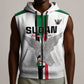 Afro Sudan Football Custom Sleeveless Zip Hoodie Come On Falcons of Jediane - African Pride
