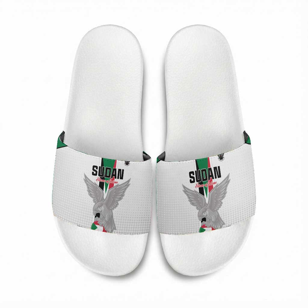 Sudan Football Slide Sandals Go Champions Falcons of Jediane