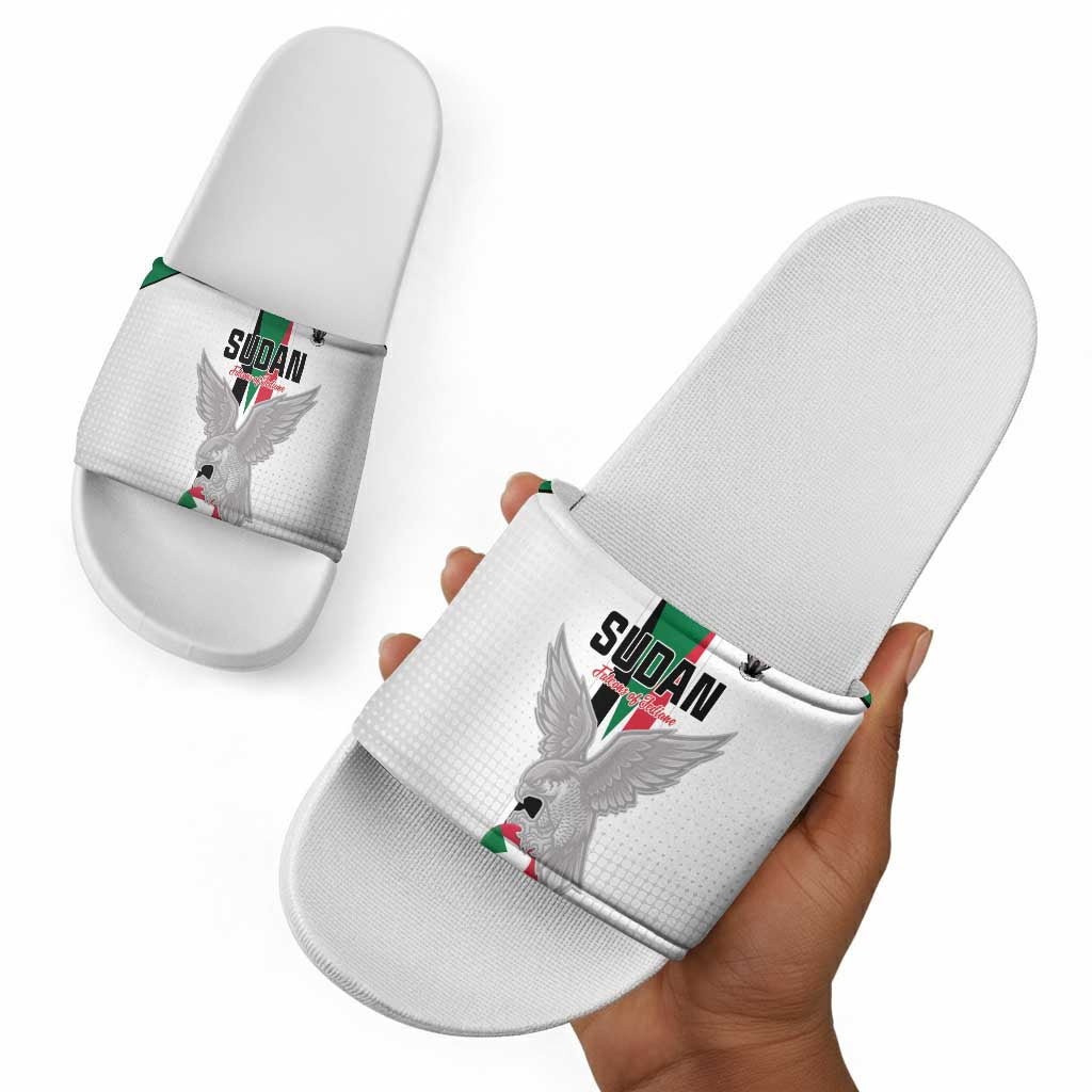 Sudan Football Slide Sandals Go Champions Falcons of Jediane