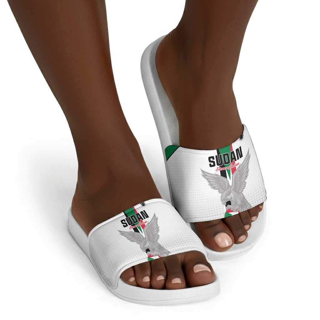 Sudan Football Slide Sandals Go Champions Falcons of Jediane
