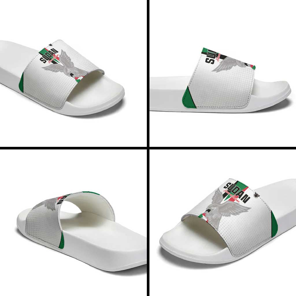 Sudan Football Slide Sandals Go Champions Falcons of Jediane