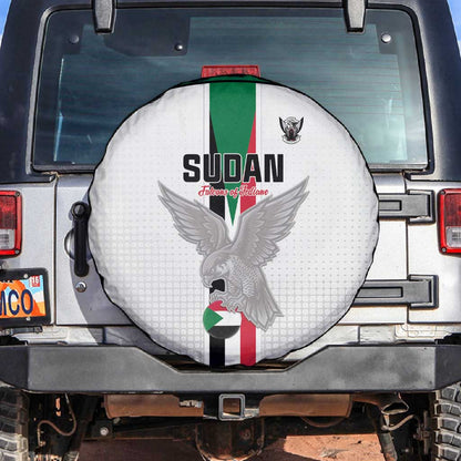 Afro Sudan Football Spare Tire Cover Come On Falcons of Jediane - African Pride