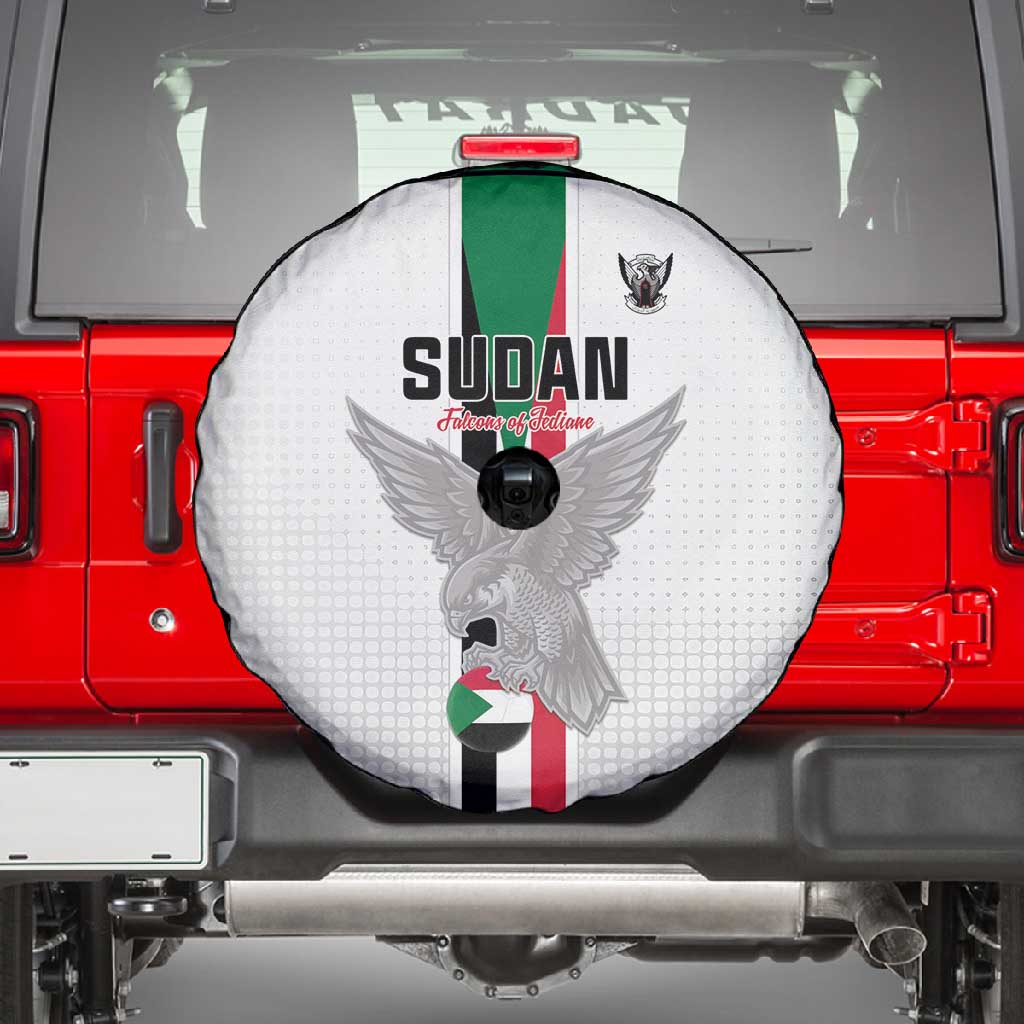Afro Sudan Football Spare Tire Cover Come On Falcons of Jediane - African Pride