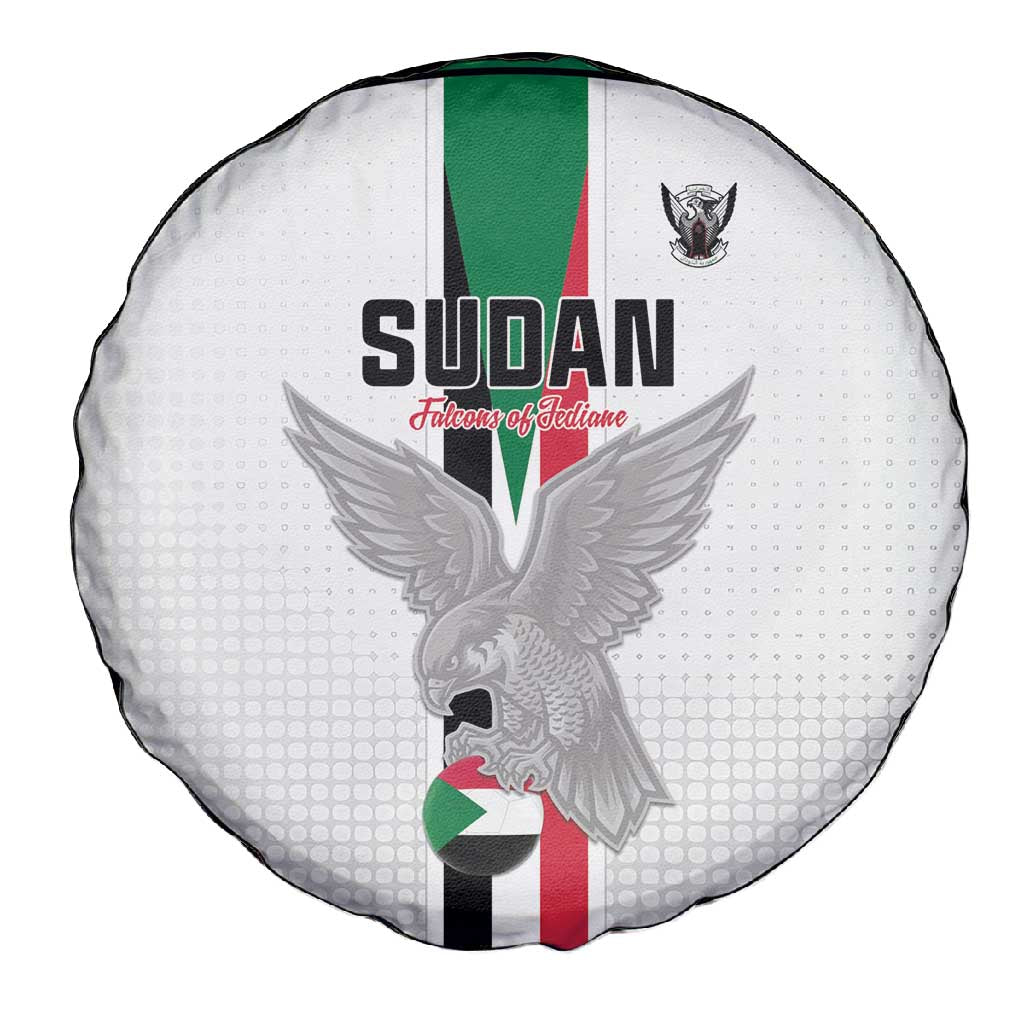 Afro Sudan Football Spare Tire Cover Come On Falcons of Jediane - African Pride