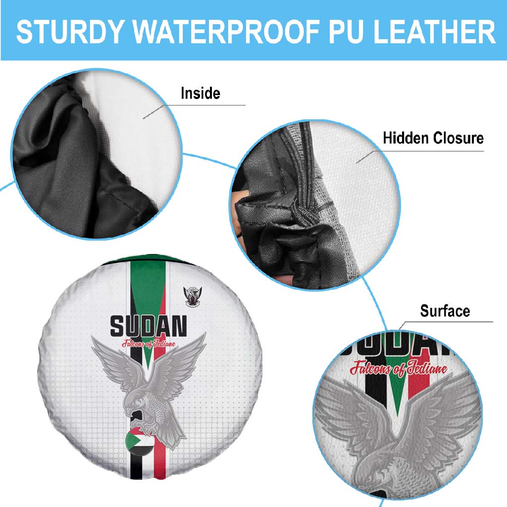 Afro Sudan Football Spare Tire Cover Come On Falcons of Jediane - African Pride