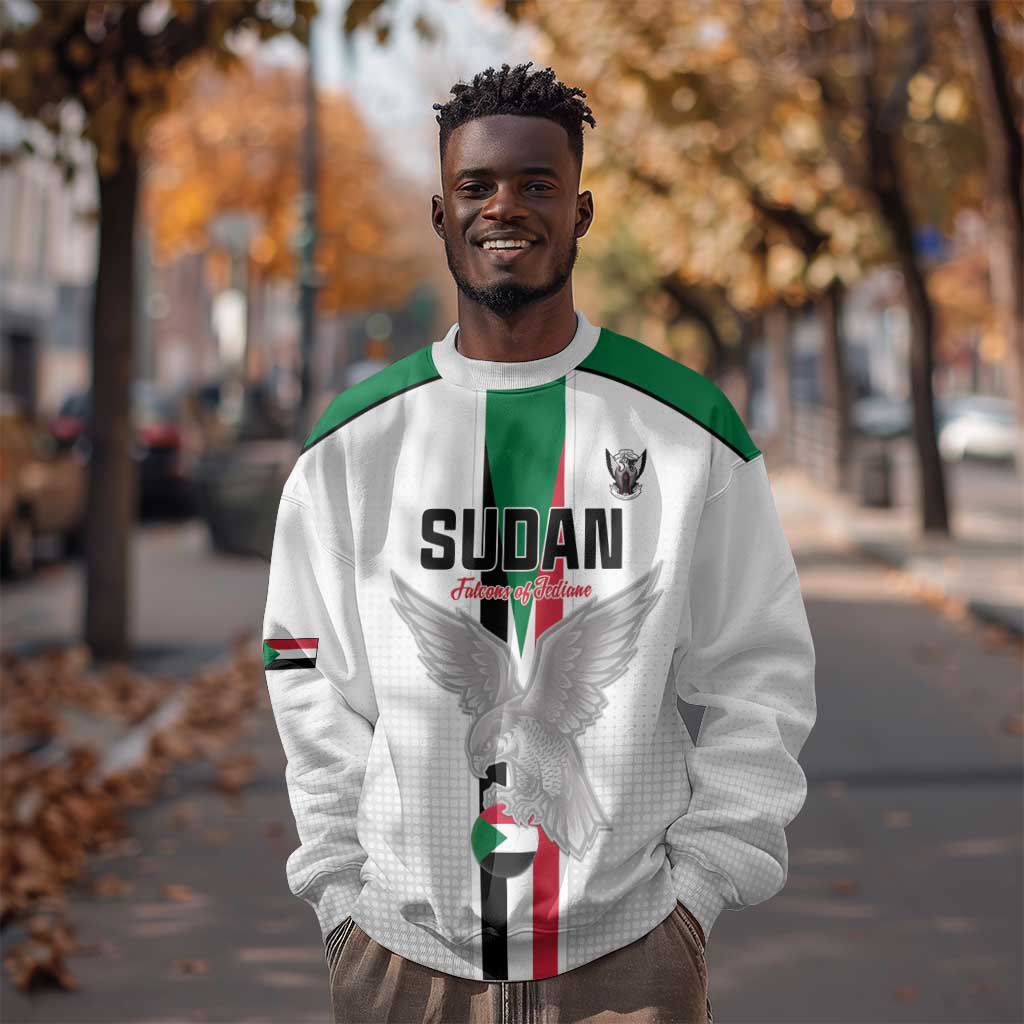 Afro Sudan Football Custom Sweatshirt Come On Falcons of Jediane - African Pride