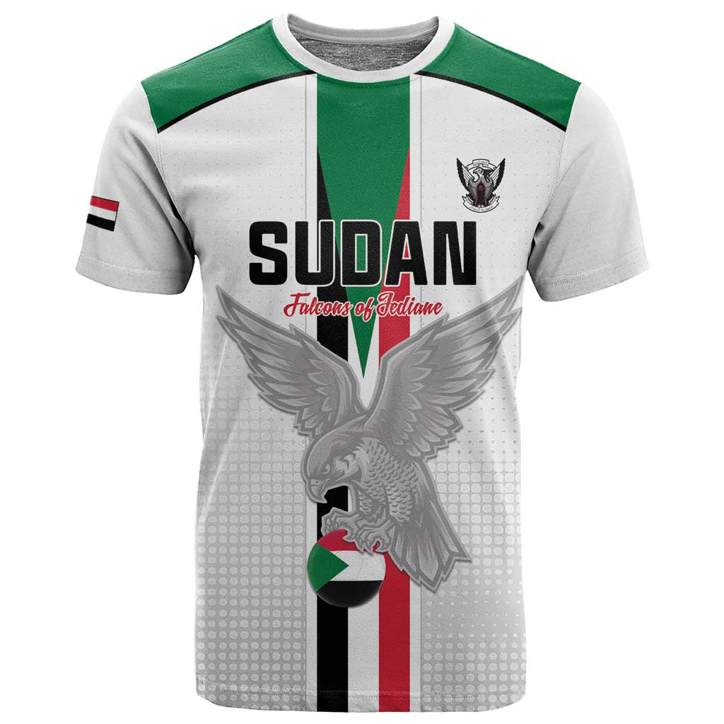 Afro Sudan Football Custom T shirt Come On Falcons of Jediane - African Pride