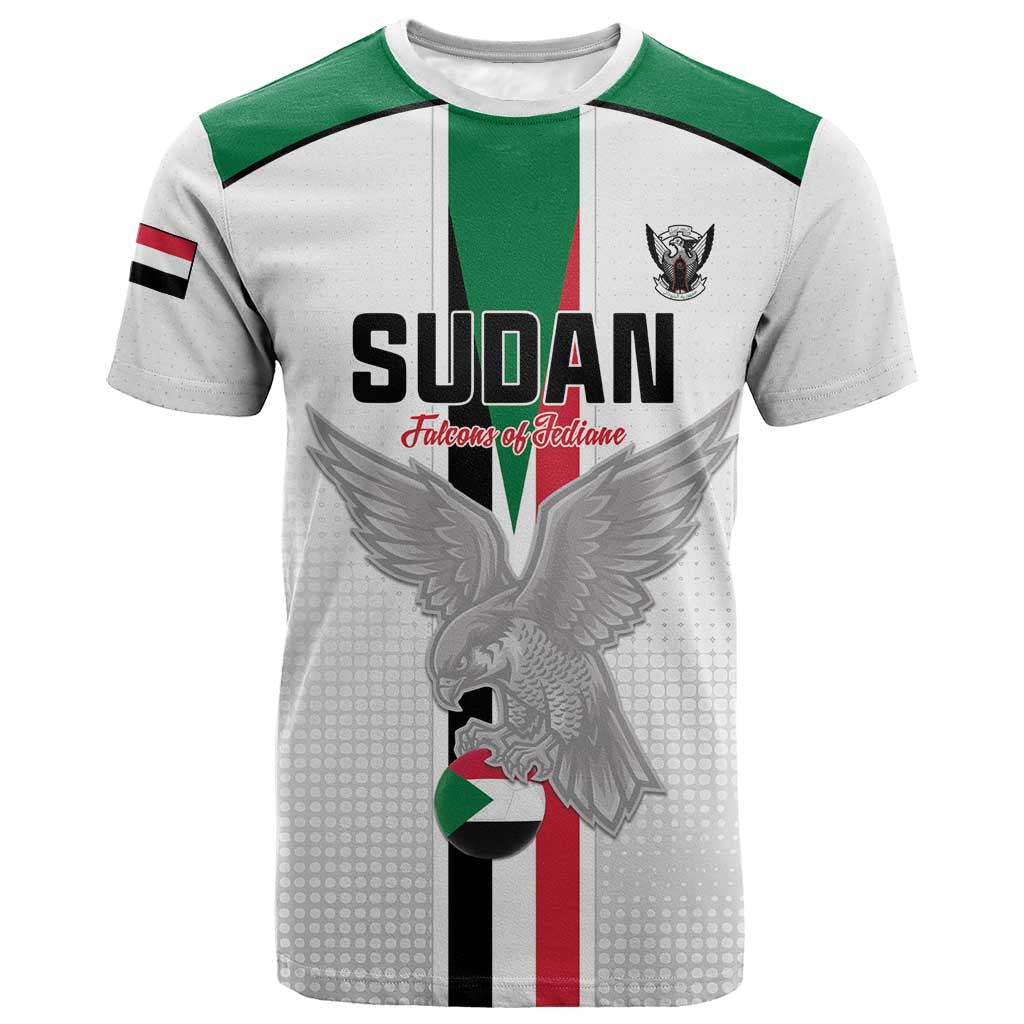 Afro Sudan Football Custom T shirt Come On Falcons of Jediane LT15