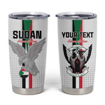 Afro Sudan Football Custom Tumbler Cup Come On Falcons of Jediane - African Pride