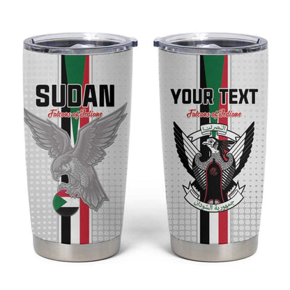 Afro Sudan Football Custom Tumbler Cup Come On Falcons of Jediane - African Pride