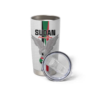 Afro Sudan Football Custom Tumbler Cup Come On Falcons of Jediane - African Pride
