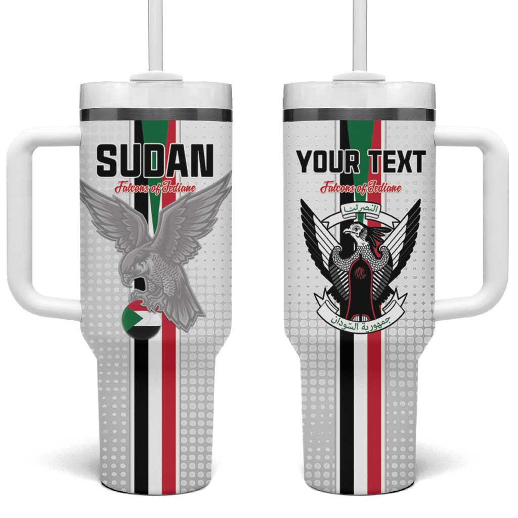Afro Sudan Football Custom Tumbler With Handle Come On Falcons of Jediane - African Pride