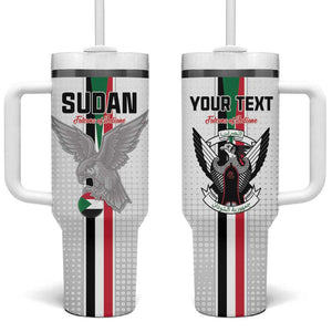 Afro Sudan Football Custom Tumbler With Handle Come On Falcons of Jediane - African Pride