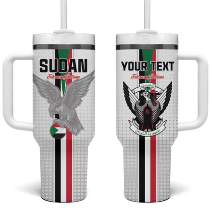 Afro Sudan Football Custom Tumbler With Handle Come On Falcons of Jediane - African Pride