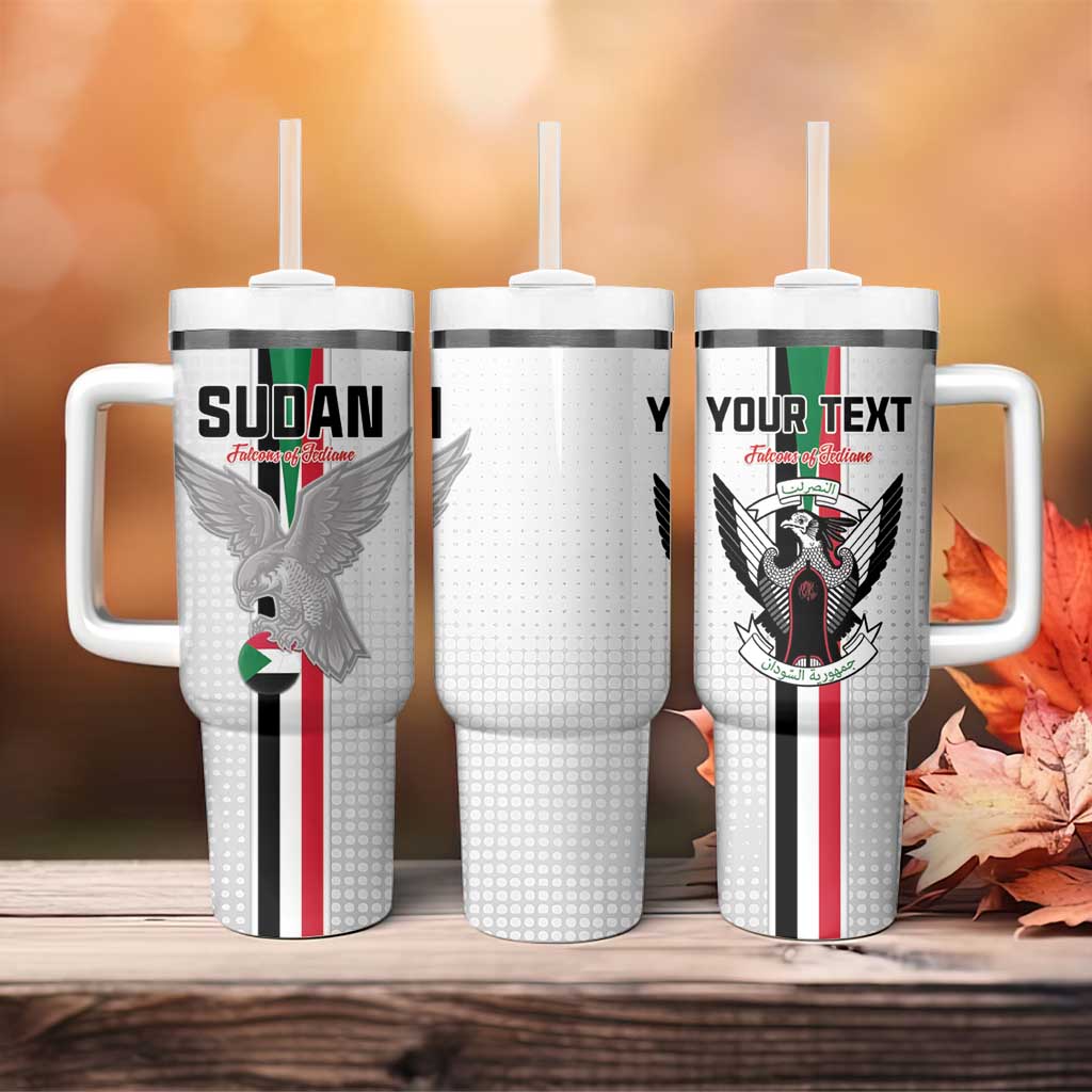Afro Sudan Football Custom Tumbler With Handle Come On Falcons of Jediane - African Pride