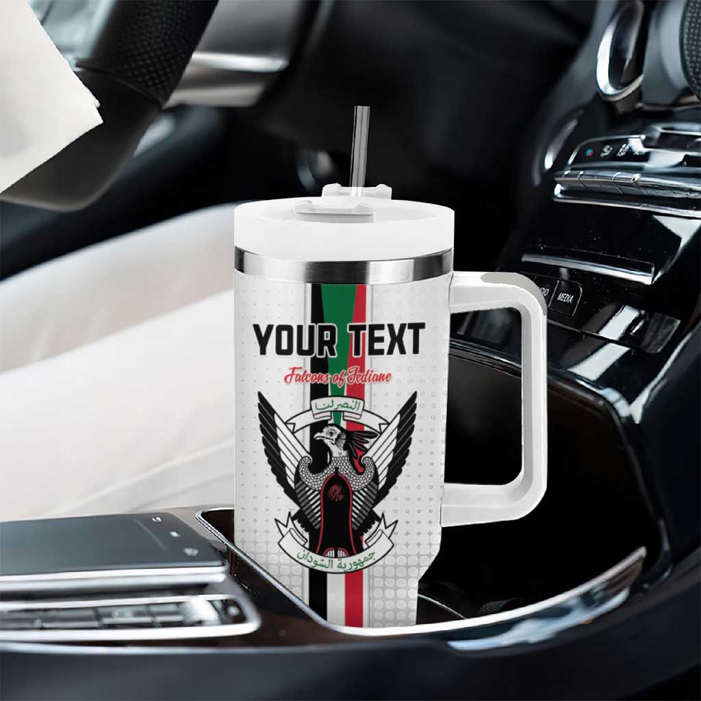 Afro Sudan Football Custom Tumbler With Handle Come On Falcons of Jediane - African Pride