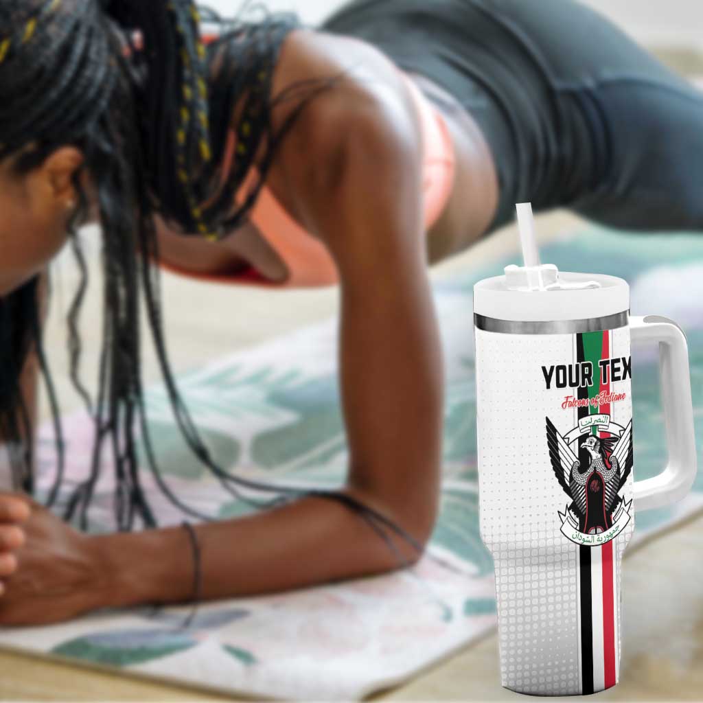Afro Sudan Football Custom Tumbler With Handle Come On Falcons of Jediane - African Pride