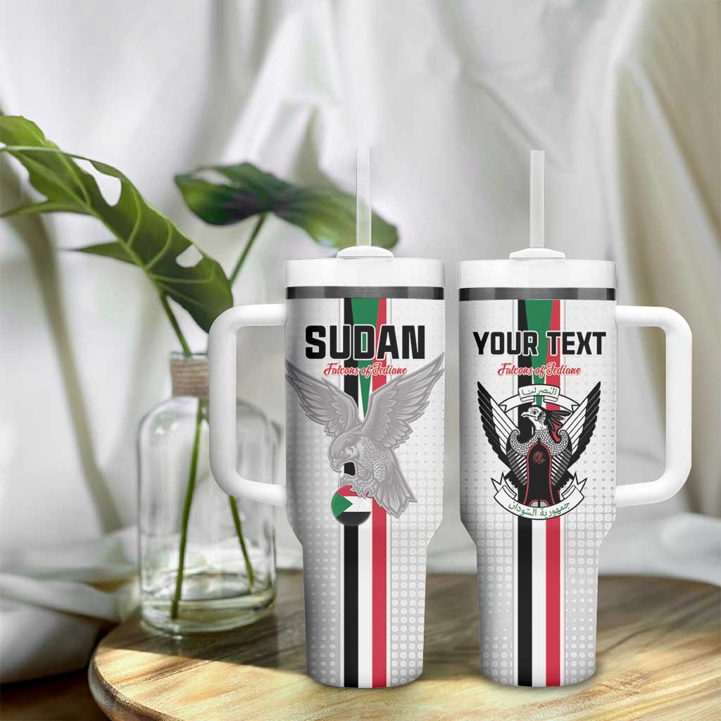 Afro Sudan Football Custom Tumbler With Handle Come On Falcons of Jediane - African Pride