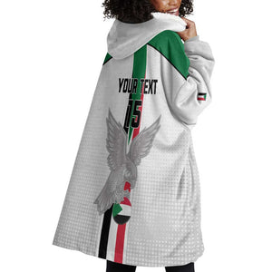 Afro Sudan Football Custom Wearable Blanket Hoodie Come On Falcons of Jediane - African Pride