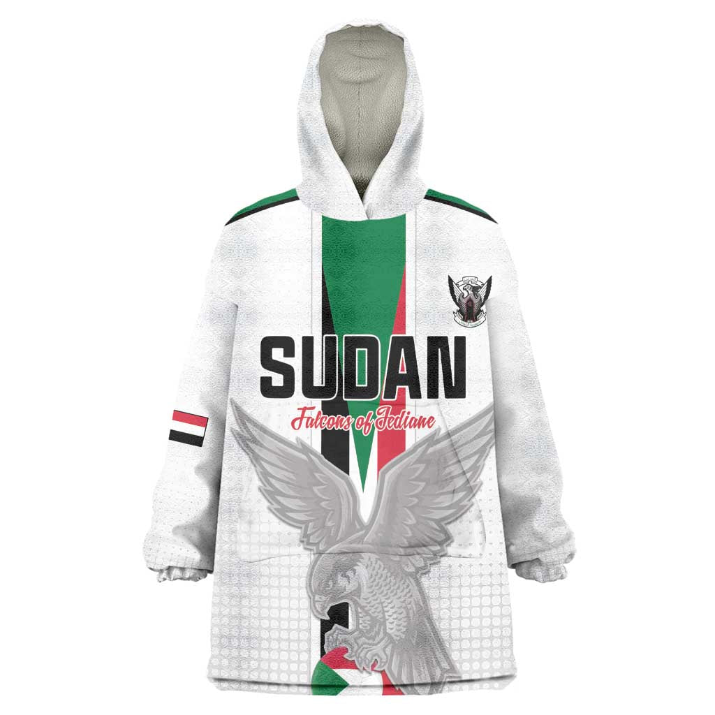 Afro Sudan Football Custom Wearable Blanket Hoodie Come On Falcons of Jediane - African Pride