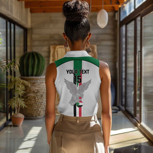 Afro Sudan Football Custom Women Sleeveless Polo Shirt Come On Falcons of Jediane - African Pride