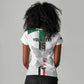 Afro Sudan Football Custom Women V-Neck T-Shirt Come On Falcons of Jediane - African Pride
