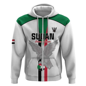 Afro Sudan Football Custom Zip Hoodie Come On Falcons of Jediane - African Pride