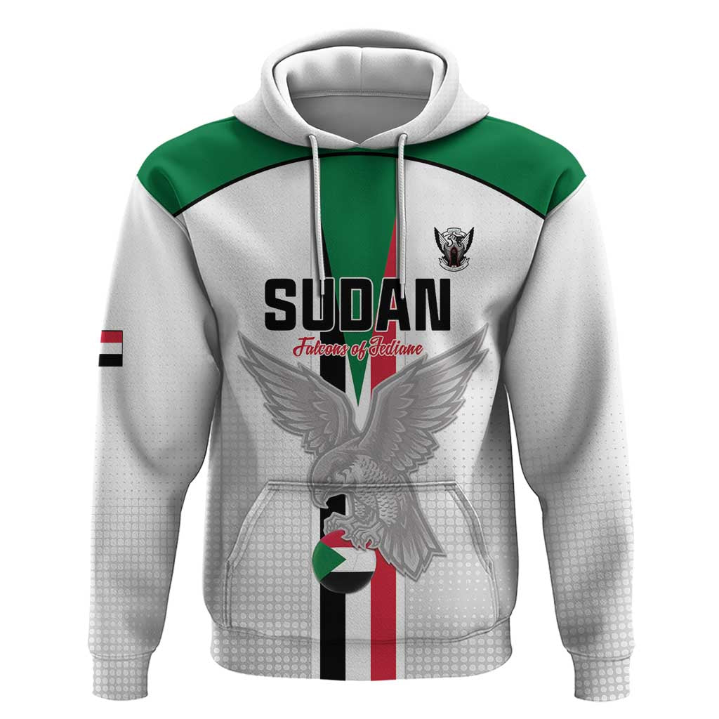 Afro Sudan Football Custom Zip Hoodie Come On Falcons of Jediane - African Pride