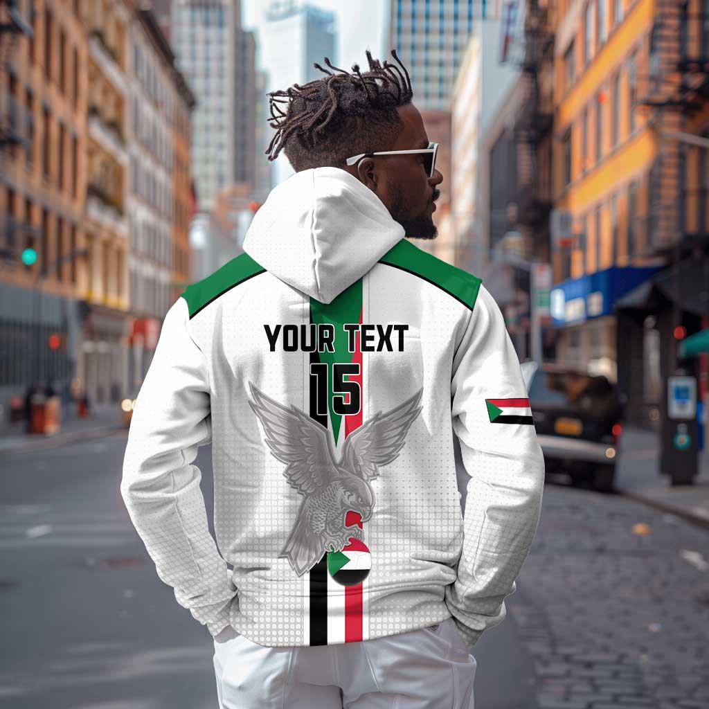 Afro Sudan Football Custom Zip Hoodie Come On Falcons of Jediane - African Pride