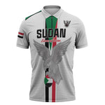 Custom Sudan Football Zipper Polo Shirt Go Champions Falcons of Jediane