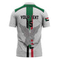 Custom Sudan Football Zipper Polo Shirt Go Champions Falcons of Jediane