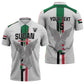 Custom Sudan Football Zipper Polo Shirt Go Champions Falcons of Jediane