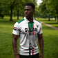 Custom Sudan Football Zipper Polo Shirt Go Champions Falcons of Jediane