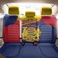 Afro Tchad Personalised Back Car Seat Cover Coat Of Arms - African Pattern