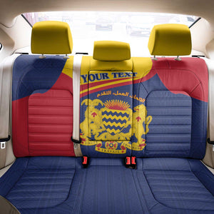 Afro Tchad Personalised Back Car Seat Cover Coat Of Arms - African Pattern