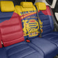 Afro Tchad Personalised Back Car Seat Cover Coat Of Arms - African Pattern
