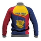 Afro Tchad Personalised Baseball Jacket Coat Of Arms - African Pattern