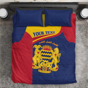 Afro Tchad Personalised Bedding Set Coat Of Arms - African Pattern