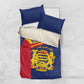 Afro Tchad Personalised Bedding Set Coat Of Arms - African Pattern