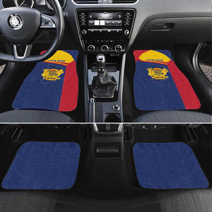 Afro Tchad Personalised Car Mats Coat Of Arms - African Pattern