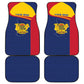 Afro Tchad Personalised Car Mats Coat Of Arms - African Pattern