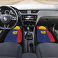 Afro Tchad Personalised Car Mats Coat Of Arms - African Pattern