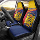 Afro Tchad Personalised Car Seat Cover Coat Of Arms - African Pattern