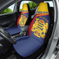 Afro Tchad Personalised Car Seat Cover Coat Of Arms - African Pattern