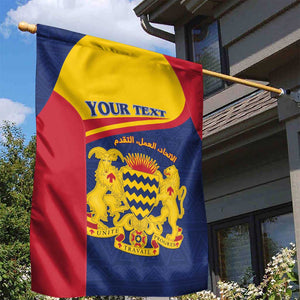 Afro Tchad Personalised Garden Flag Coat Of Arms - African Pattern